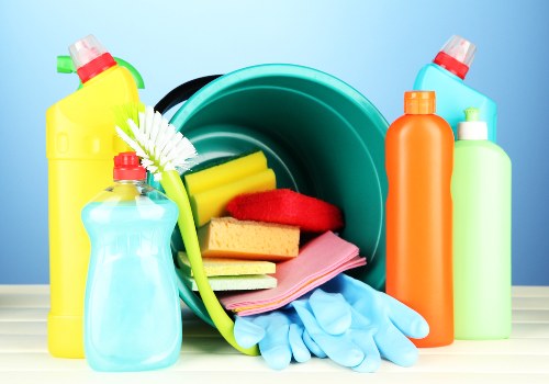 Cleaner checking floor safety before starting carpet cleaning